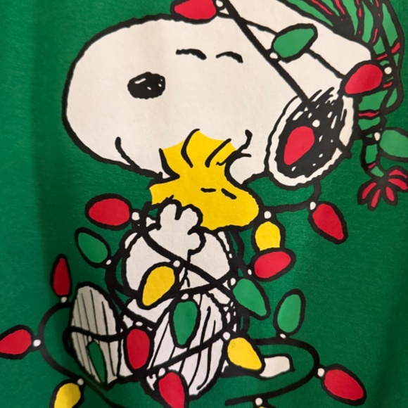 Peanuts Green Christmas Sweatshirt - Picture 2 of 5
